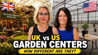 American Couple Reacts: UK vs US Garden Centres | Comparing How The UK DESTROYS America!