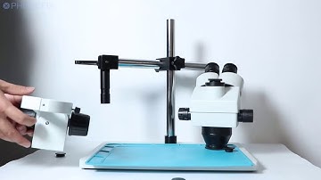 3.5-90X Continuous Zoom Simul Focal Trinocular Stereo Microscope Phone Motherboard soldering repair