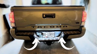 2023 Toyota Tacoma LED License Plate Light Upgrade