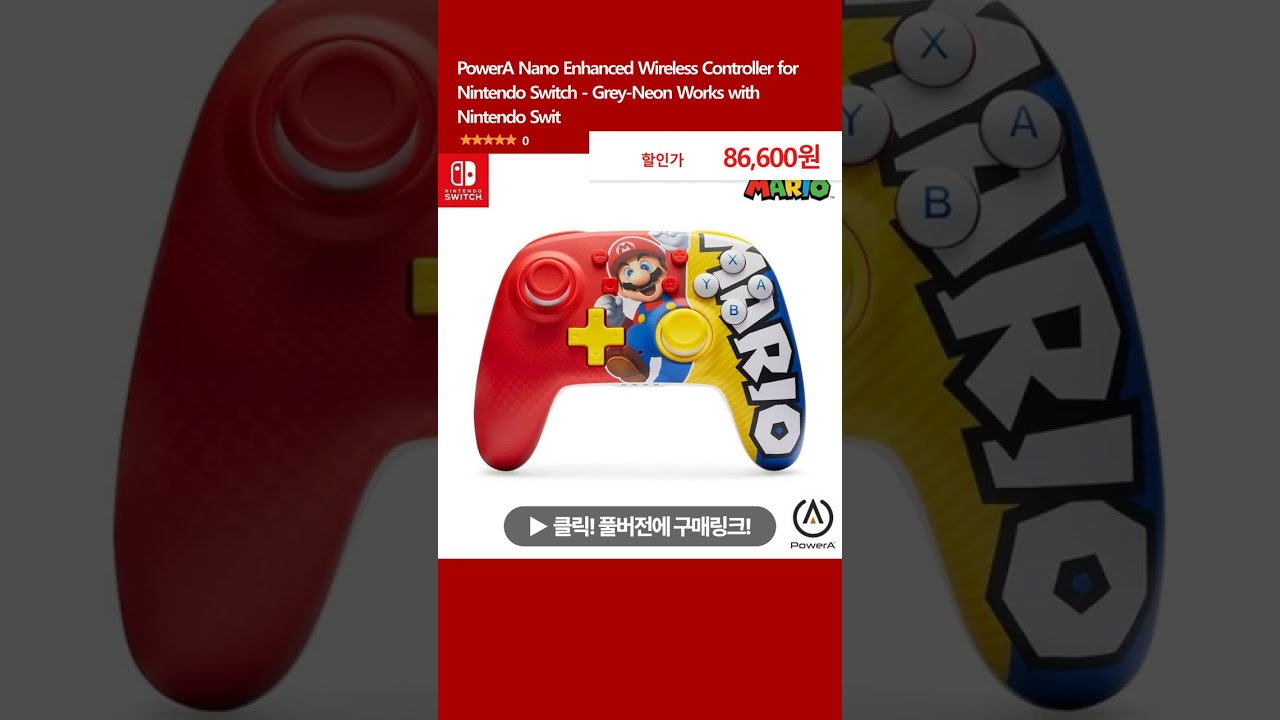 PowerA Nano Enhanced Wireless Controller for Nintendo Switch - Grey-Neon Works with Nintendo Swit