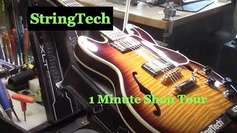 One-Minute Guitar Tech Shop Tour @StringTechWorkstations