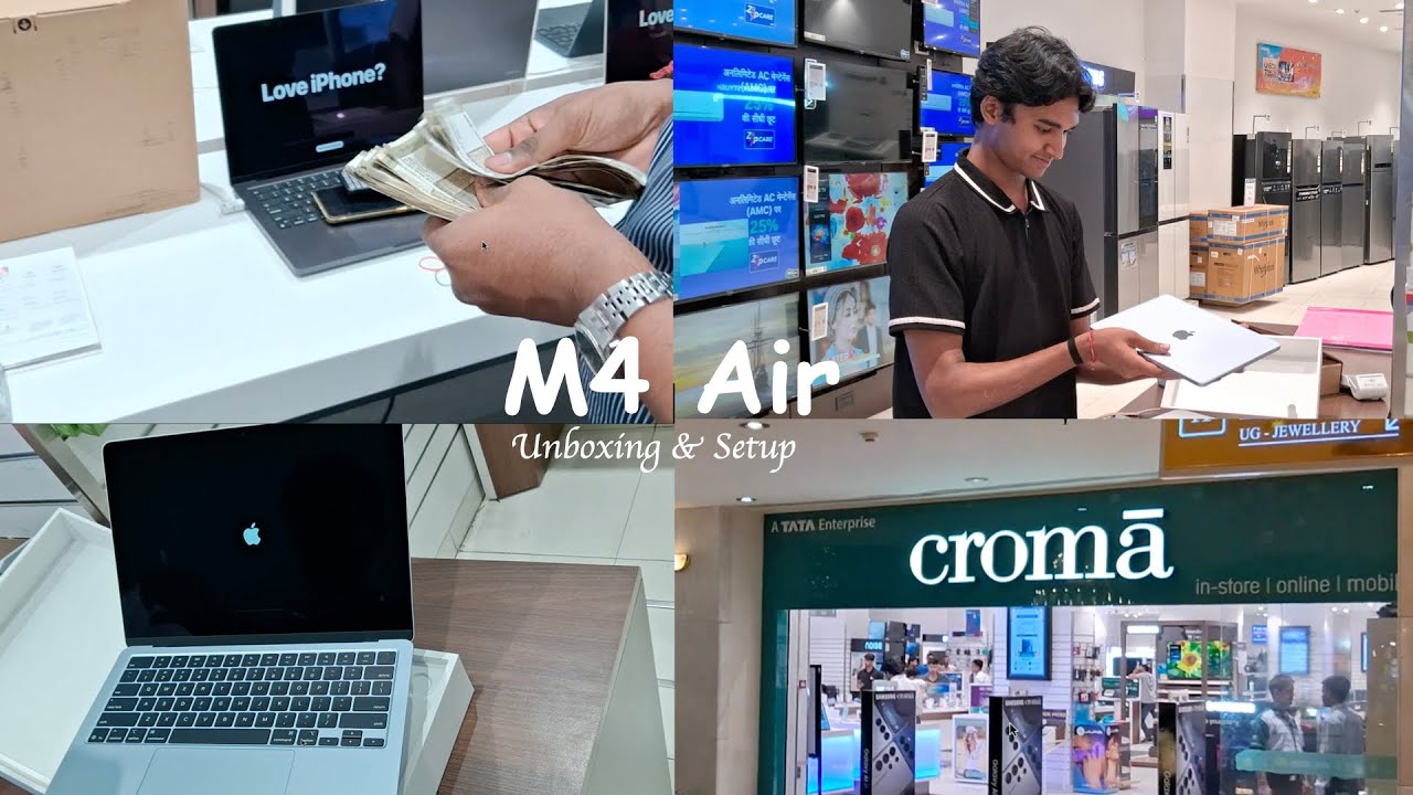 My First MACBOOK - M4 Air | Unboxing & Complete Setup 💕 - YouTube