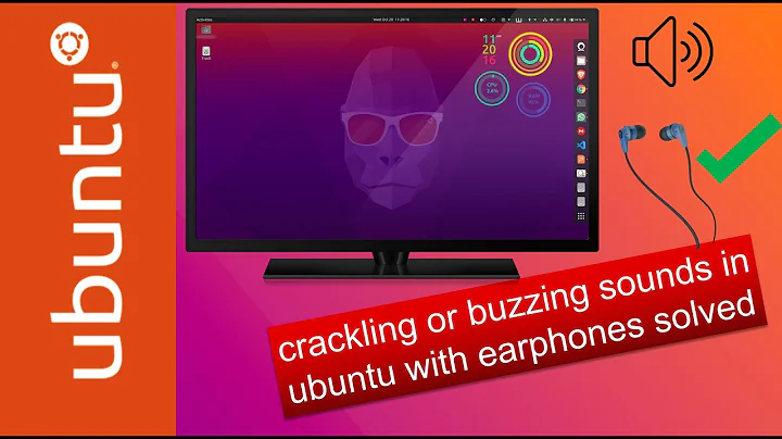 Crackling or buzzing when sounds playing  in Ubuntu | SOLVED | Distrubance in wired headphones