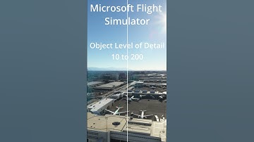 Microsoft Flight Simulator - OLOD Setting Comparison - 10 to 200