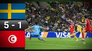 Sweden vs Tunisia 5-1 Highlights | All Goals | FIFA World Cup 2026 | Match Summary