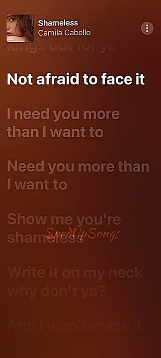 Shameless Sped Up - Camila Cabello