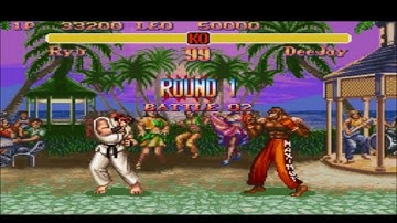Super Street Fighter II: The New Challengers (SNES, 1994, USA) Demo
