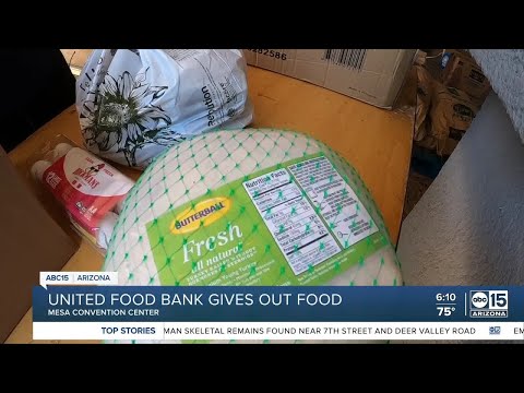 United Food Bank in Mesa gives out food