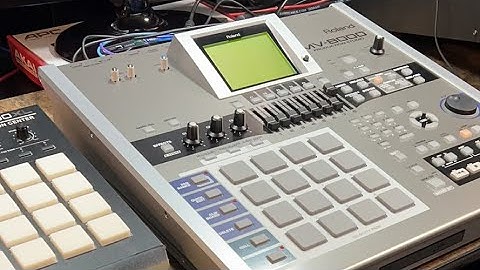 Roland MV 8000, creating my first beat