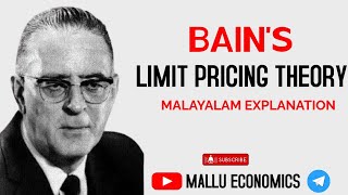 Bain’s Limit Pricing Theory Explained | Economics Malayalam | Market Structure Theory