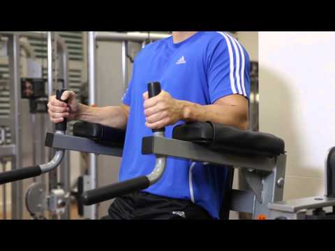 Knee/Hip Raise On Parallel Bars