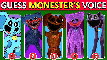 IMPOSSIBLE Guess The POPPY PLAYTIME CHAPTER 3 MONSTERS By their VOICE & EMOJI  The Smiling Critters🔊