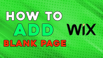 How To Add A Blank Page To Your WIX (Quick and Easy)