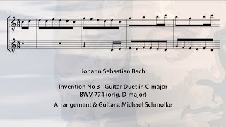 Invention No 3 - Guitar Duet in C-major