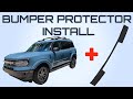 FAST &amp; EASY Install and Review of 2021 Ford Bronco Sport Rear Bumper Protector -- GENUINE ACCESSORY