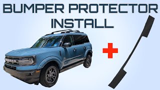 FAST & EASY Install and Review of 2021 Ford Bronco Sport Rear Bumper Protector -- GENUINE ACCESSORY