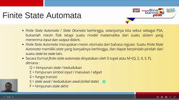 Finite State Automata (FSA)
