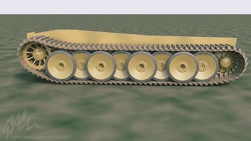 Tiger Tank track rigging test, 3ds Max