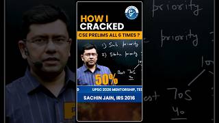 How I Cracked Upsc Cse Prelims All 6 Times? 6 Subjects Smart Strategy By Sachin Jain Irs 2016