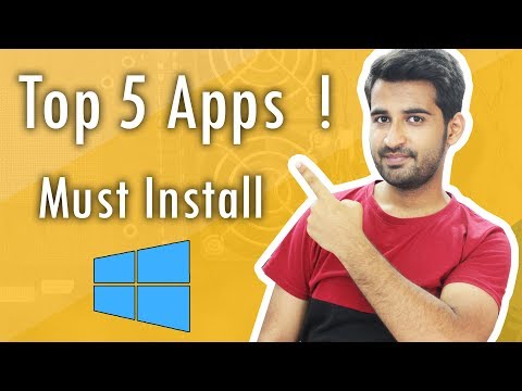 [HINDI] Top 5 Applications You Must Install On Your NEW PC !! 2018