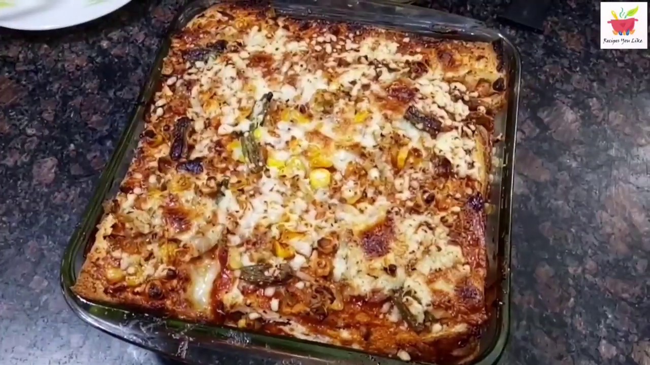 Quick Instant Lasagna Vegetable Without Lasagna Sheets - YouTube