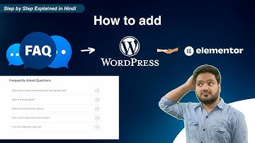How To Create FAQ Section In WordPress Website? FAQ kaise add kare? Easy Accordion WordPress