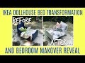 Dollhouse Bed Transformation ~ IKEA inspired ~ Plus Makeover ROOM Reveal!