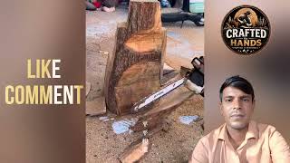 Details From a Tree Trunk to a Beautiful Chair! 😱🪵🔥 | Incredible Woodworking Transformation News