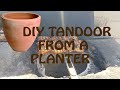 Making a Clay Oven Tandoor using a Planter in the UK