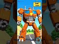 A to L Construction Vehicles Transform into Giant Robot Titans | Kids Truck Transformation #shorts