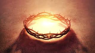 Crown Of Thorns Holy Light Casting Shadow On Flowing Ground Easter 4K Christian Worship Background