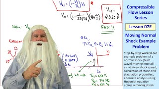 Compressible Flow Lesson 07E: Moving Normal Shock Example Problem