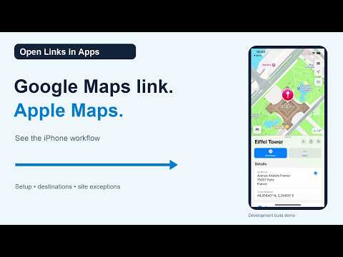Open Google Maps Links in Apple Maps | Open Links in Apps Demo