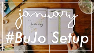 Bullet Journal Setup January 2021 | Plan with me | quick & easy