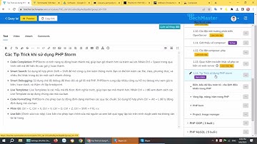 Các tip trick khi sử dụng PHP storm | Lộ trình PHP Laravel Fullstack| TechMaster