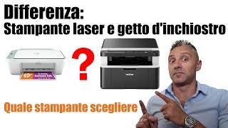 Differenza tra stampante laser e getto d'inchiostro inkjet, quale scegliere  