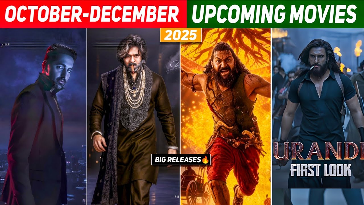 Top 10 Upcoming Movies Releasing October To December 2025(Hindi ...
