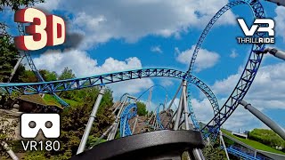 3D insane VR Epic Roller Coaster Ride on BLUE FIRE Megacoaster in 3D VR180 Europa Park Germany