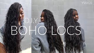 ♡ Easy D.I.Y BOHO Locs Ft. YWIGS