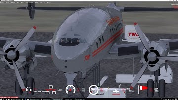 P3D v4.3 | A2A Constellation L-049 | Engine 3 in Trouble! | Round the World | ActiveSky NEXT