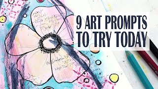 10 Mixed Media Art Prompts To Get You Creating Today ***VIDEO*** - Kim  Dellow