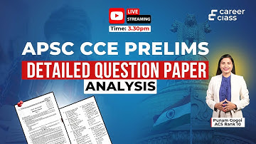 📢 Join Us LIVE for APSC CCE Prelims Paper Analysis! 📚
