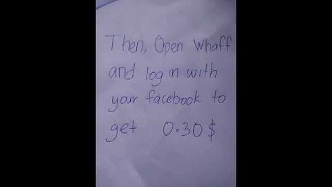 New Whaff hack within 1min  100% working