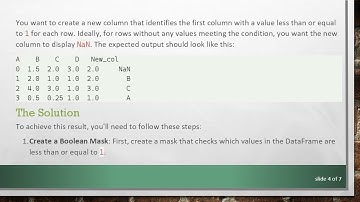 How to Identify the First Value in a Row of a DataFrame Based on a Condition Using Pandas