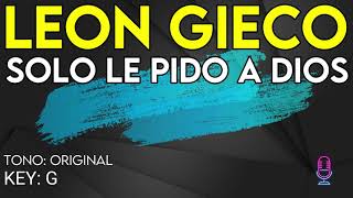 Video thumbnail of "Leon Gieco - Solo Le Pido A Dios - Karaoke Instrumental - Bajo"