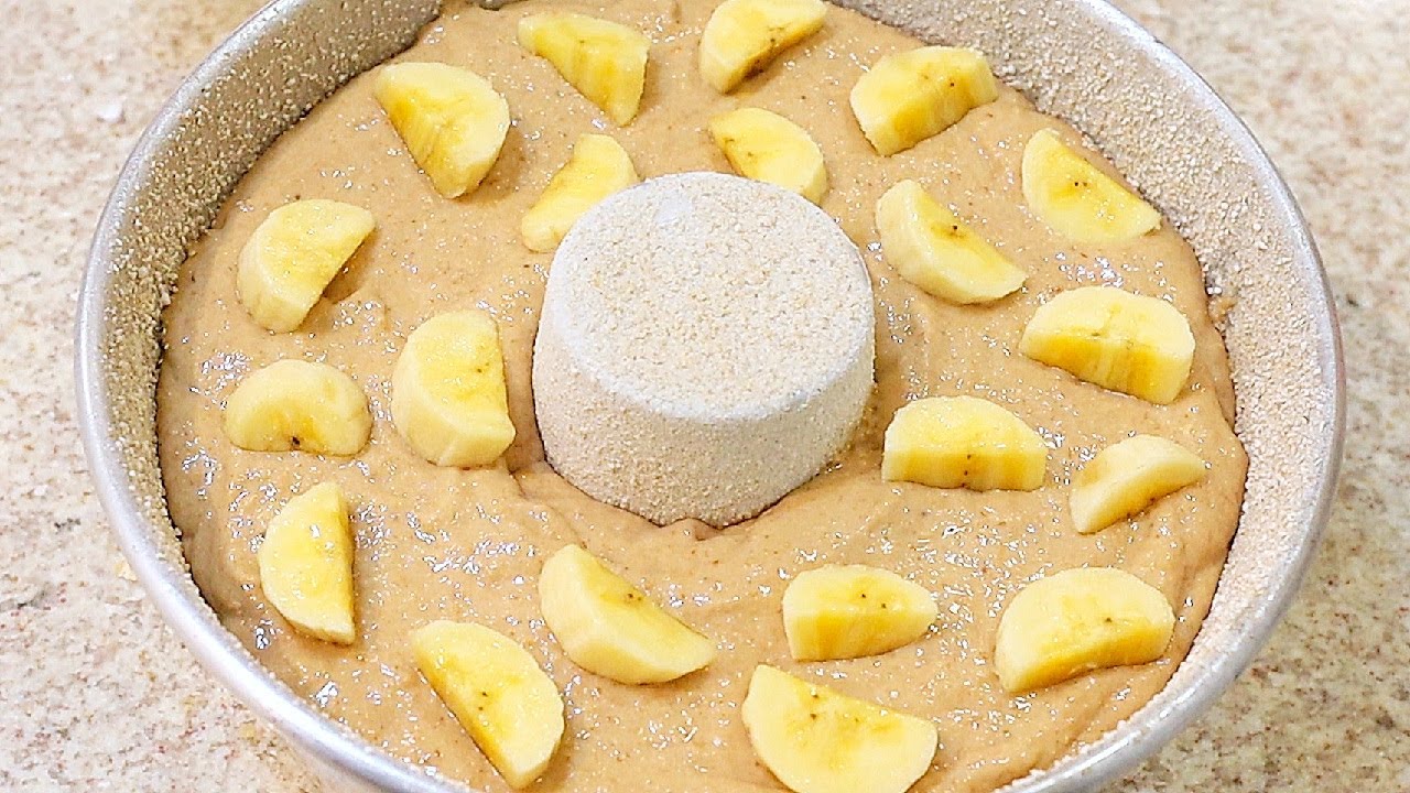 ESSE É O MELHOR BOLO DE BANANA SEM FARINHA QUE VOCÊ VAI FAZER!! MACIO – SUPER FÁCIL- Isamara Amâncio