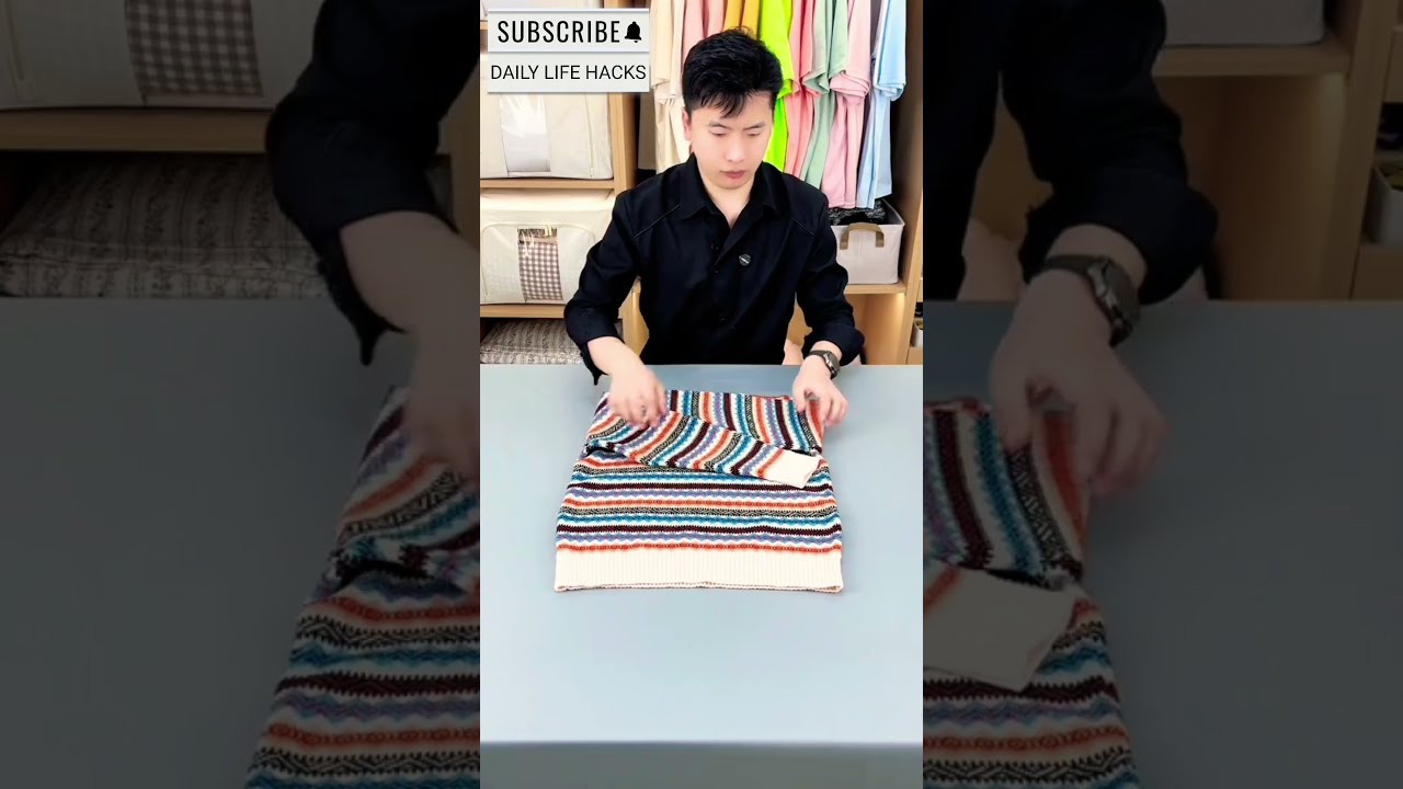 How To Fold Clothes For Travel 32 Youtubeshorts Shorts Foldinghacks