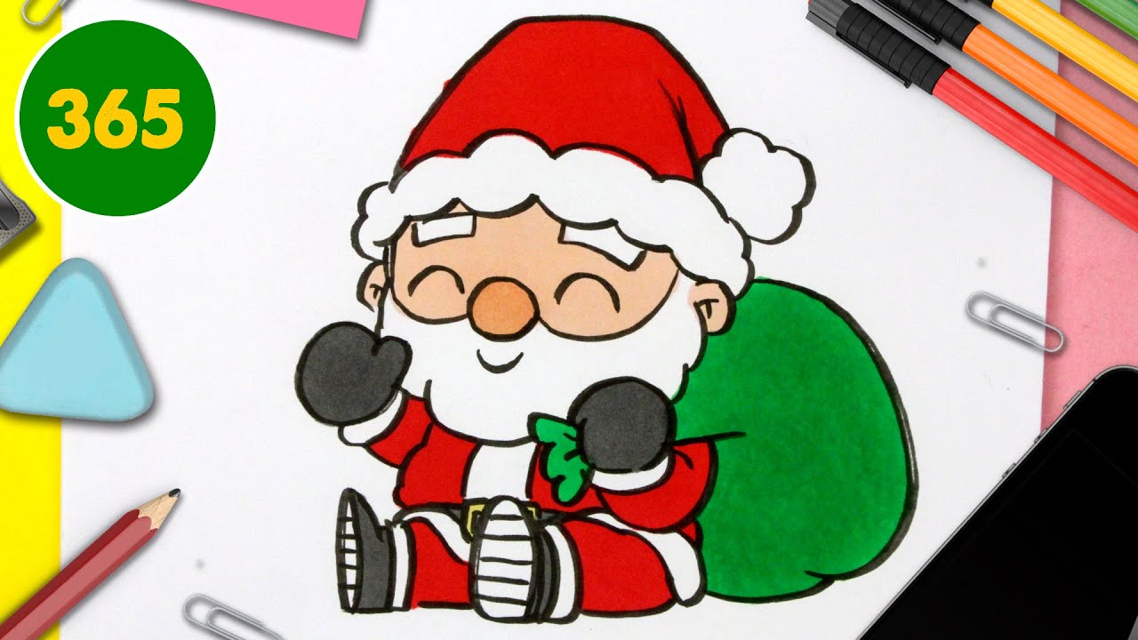 Come Disegnare Babbo Natale Kawaii Special Natale Youtube