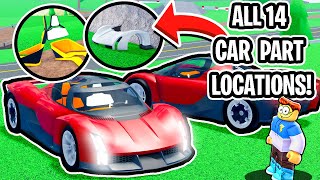 ALL 14 CAR FACTORY PARTS LOCATION IN CAR DEALERSHIP TYCOON! (PORSCHE MISSION X)
