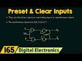 Preset and Clear Inputs in Flip Flop
